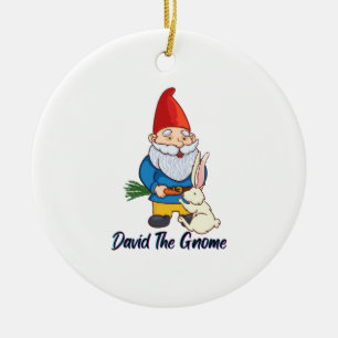 David The Gnome Keramisch Ornament