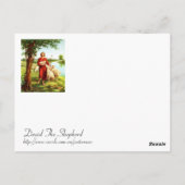 David The Shepherd Briefkaart (Achterkant)