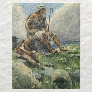 David the Shepherd by Copping, Vintage Religion Legpuzzel