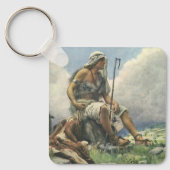 David the Shepherd door Copping, religie Sleutelhanger (Voorkant)