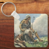 David the Shepherd door Copping, religie Sleutelhanger (Voorkant)