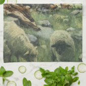 David the Shepherd door Copping, religie Theedoek (Gevouwen)