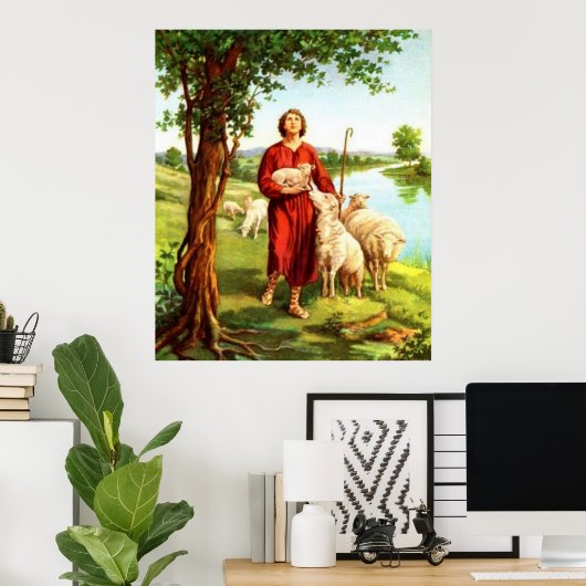 David The Shepherd Poster (Thuiskantoor)