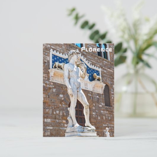 David van Michelangelo, Florence, Toscane, Italië Briefkaart (Staand voorkant)