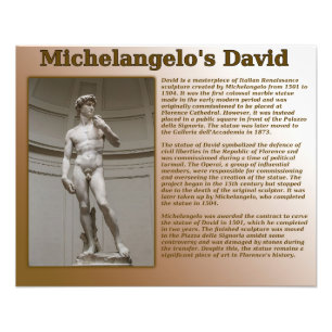 David van Michelangelo Foto Afdruk