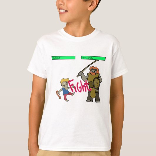 David versus Goliath T-shirt (Voorkant)