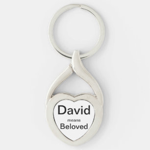 David veut dire le porte-clés aimé