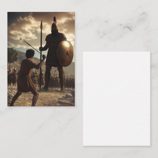 David vs Goliath : Carte (vide à l'intérieur) (Devant / Derrière)