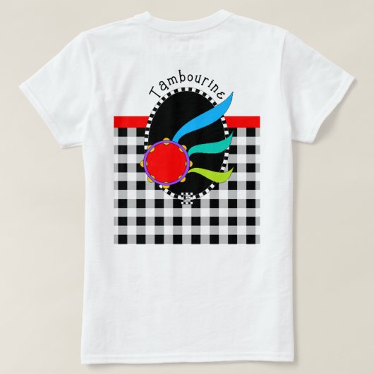 Davidic Dancer avec Tambourine T-Shirt (Design dos)