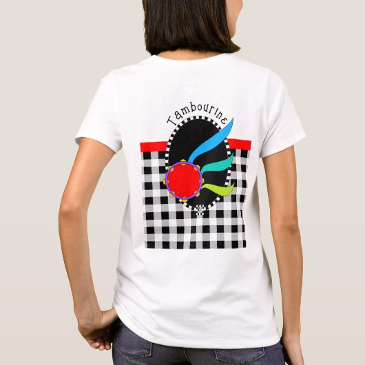 Davidic Dancer avec Tambourine T-Shirt (Dos)