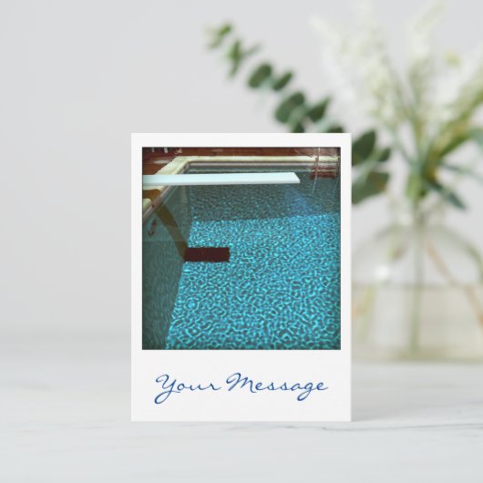 David's Pool 0916 Carte postale 3d Computer Art pe (Debout devant)