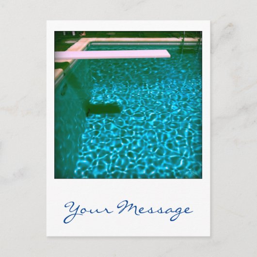 David's Pool 09iso Aangepast 3d Computer Art brief Briefkaart (Voorkant)