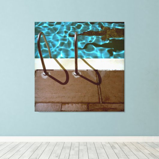 DAVID'S POOL SERIES p06 Canvas (Insitu (Houten vloer))