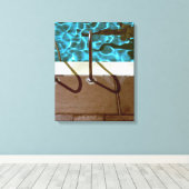 DAVID'S POOL SERIES p06 Canvas Afdruk (Insitu (Houten vloer))