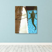 DAVID'S POOL SERIES p08b Canvas Afdruk (Insitu (Houten vloer))