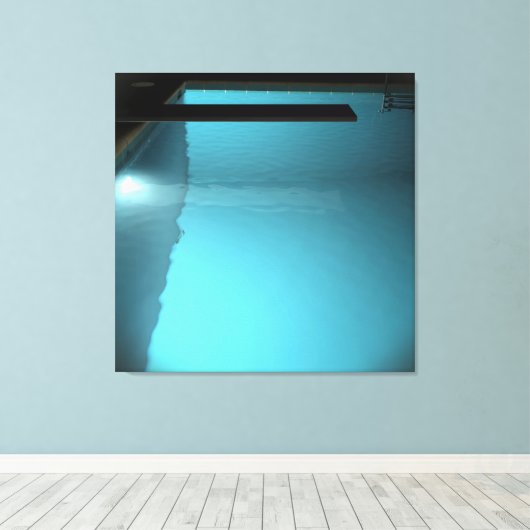 DAVID'S POOL SERIES p09d Canvas Afdruk (Insitu (Houten vloer))