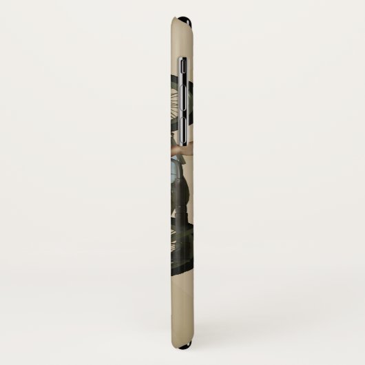 Davidson Army Motorcycle iPhone X Hoesje (Achterkant/links)