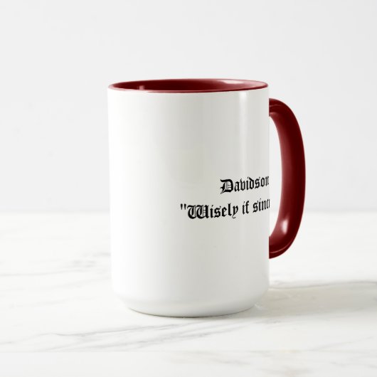 Davidson Clan Badge Combo15oz Mug (Devant droit)