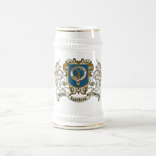 Davidson Clan Badge & Eenhoorn Bierpul