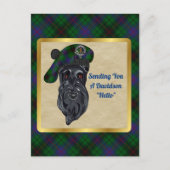 Davidson Clan Badge & Tartan Briefkaart (Voorkant)