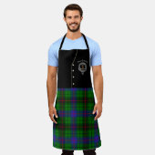 Davidson Clan Badge & Tartan Kilt Schort (Gedragen)