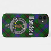 Davidson Clan Badge & Tartan Phone Case (Achterkant (horizontaal))