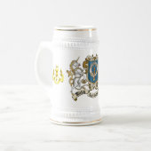 Davidson Clan Badge & Unicorn Bierpul (Voorkant links)