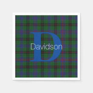 Davidson Clan PLeg Monogram Paper Napkins Servet