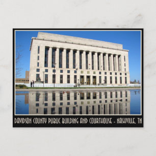 Davidson County Public Building and Courthouse Briefkaart