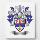 Davidson Family Crest Coat of Arms Fotoplaat (Voorkant)
