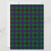 Davidson Scottish Faire-part de mariage (Dos)
