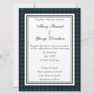 Davidson Scottish Faire-part de mariage