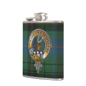 Davidson Tartan & Badge Heupfles (Links)