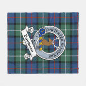 Davidson van Tulloch Clan Badge Tartan Fleece Deken (Voorkant (Horizontaal))