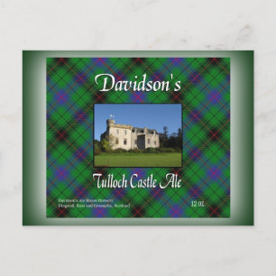 Davidson's Tulloch Castle Ale Briefkaart
