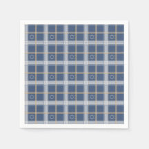 Davidster Blauwe Tartan
