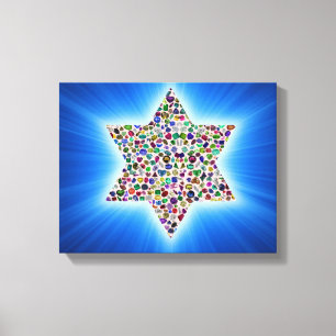 Davidster Canvas Afdruk