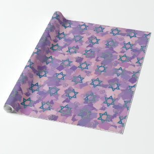 Davidster Hanukkah Cadeaupapier