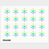 Davidster Ronde Sticker (Vel)