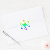 Davidster Ronde Sticker (Envelop)