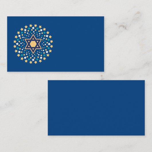 Davidster Visitekaartje (Voorkant / Achterkant)