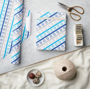 Davidsterren voor Hanukkah Cadeaupapier