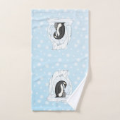 Davin en Annie, de handdoekset van de pinguïns Bad Handdoek (Handdoek)