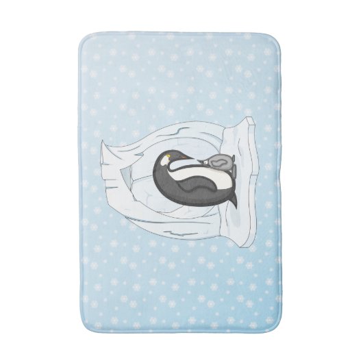 Davin en Annie de Penguins Bath Mat (Voorkant Verticaal)