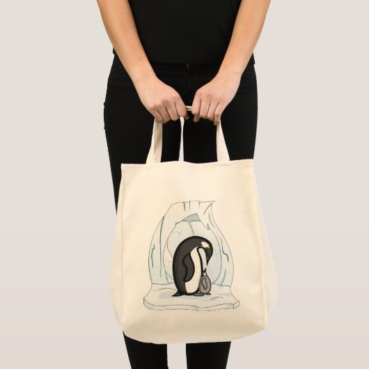 Davin en Annie de Penguins Canvas tas (Voorkant (product))