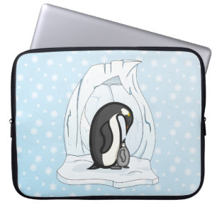Davin en Annie de Penguins Laptop Sleeve