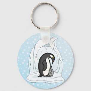 Davin en Annie de Penguins Sleutelhanger