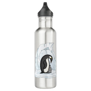 Davin en Annie de Penguins Water Bottle Waterfles