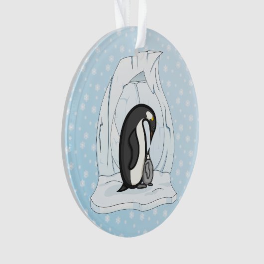 Davin en Annie de Pinguïns Acryl Ornament (voorkant)