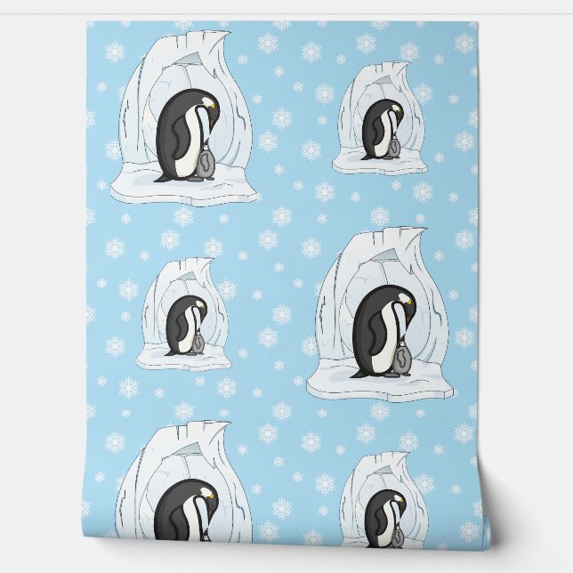 Davin en Annie de Pinguïns Behang (Afrollen)